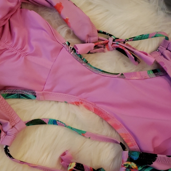 Tropical Pink Floral Bikini - Picture 7 of 7